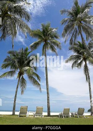 Alle Bilder schöne Cenang Beach in Insel Langkawi, Malaysia Stockfoto