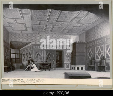 Georg Skånberg som Erik XIV & Valborg Holmlund som Karin Månsdotter ich Karin Månsdotter, Dramatiska Teatern 1899. Akt V 228 Karin Månsdotter, Dramatiska Teatern 1899. Föreställningsbild - SMV-H 10 032 Stockfoto