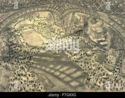 N/A. N/A 396 Vue de la Foule vue de la Tour Eiffel Stockfoto