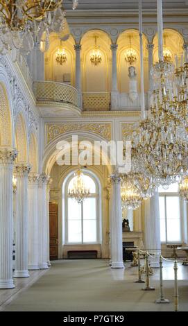 Die Eremitage. Der Pavillon-Halle. Innenraum. Detail. Sankt Petersburg. Russland. Stockfoto