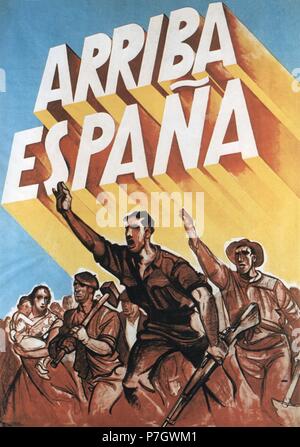 España. Guerra Civil (1936-1939). Kartell Nacional. Año 1938. Stockfoto