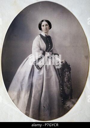 Portrait von Frau St. John [Retrato de una Dama]. Stockfoto