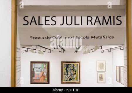 Juli Ramis, Museo modernista de Can Prunera, Siglo XX, Soller, Sierra de Tramuntana, Mallorca, Balearen, Spanien, Europa. Stockfoto