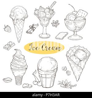 Eis-Sammlung Stock Vektor