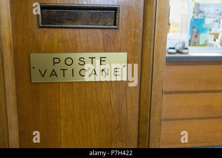 Vatikanstadt Post Box in Rom Italien Stockfoto