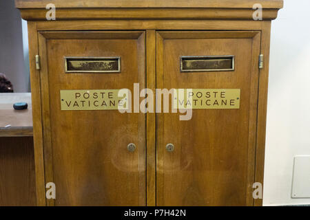 Vatikanstadt Post Box in Rom Italien Stockfoto