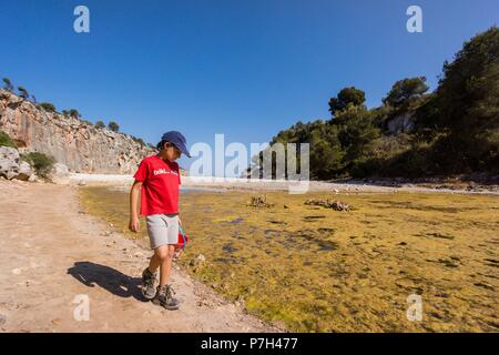 Torrente de Cala Magraner, Manacor, Mallorca, Balearen, Spanien, Europa. Stockfoto