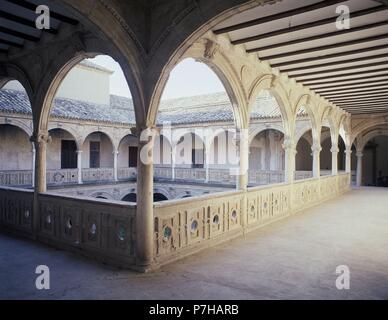 PATIO DEL PALACIO DE JABALQUINTO. Lage: PALACIO JABALQUINTO, Jaen, Spanien. Stockfoto