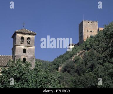 RESTOS DE MURALLA - EL BAÑUELO. Ort: Außen, Granada, Spanien. Stockfoto