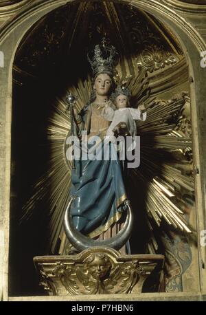 VIRGEN DE LOS REMEDIOS. Lage: Iglesia del Sagrario, Granada, Spanien. Stockfoto