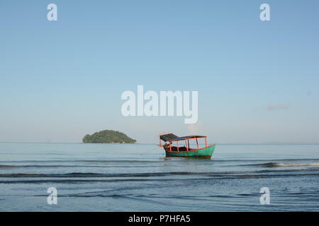 Am frühen Morgen auf dem Otres Beach 2, Sihanoukville, Kambodscha Stockfoto