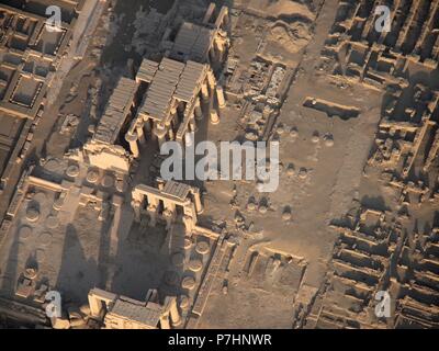 Egipto. Ramesseum. Dado Nombre al Templo funerario erigir ordenado por Ramsés II, y situado en la necrópolis de Tebas, en la Ribera occidental del río Nilo, Frente a la Ciudad de Luxor. Stockfoto