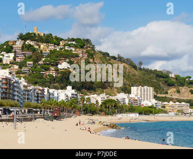 Girona, Region, Katalonien, Nordspanien - die Costa Brava Badeort Blanes. Stockfoto