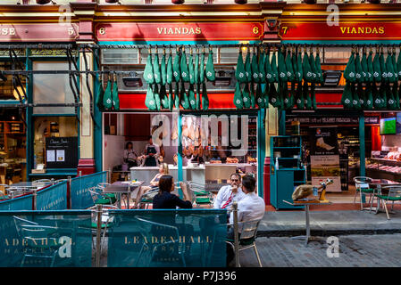 Viandas Restaurant im Leadenhall Market, London, Vereinigtes Königreich Stockfoto