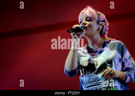 Lily Allen an den gemeinsamen Menschen Southampton Foto von Michael Palmer Stockfoto