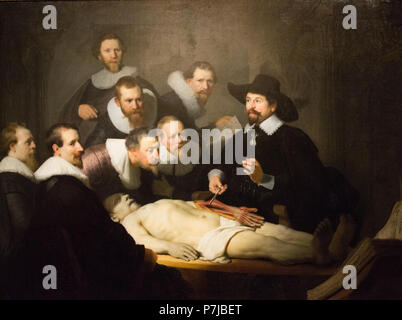 Rembrandt - die Anatomie des Dr. tulp Lektion Stockfoto