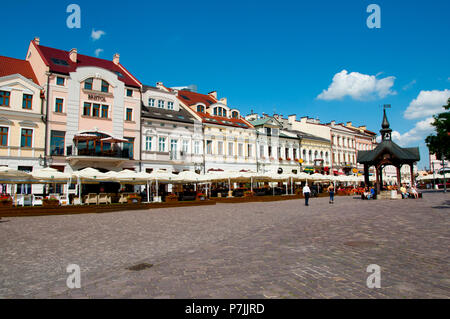 RZESZOW, Polen - 22. Juni 2016: der Alte Markt in der Woiwodschaft Podkarpackie Stockfoto