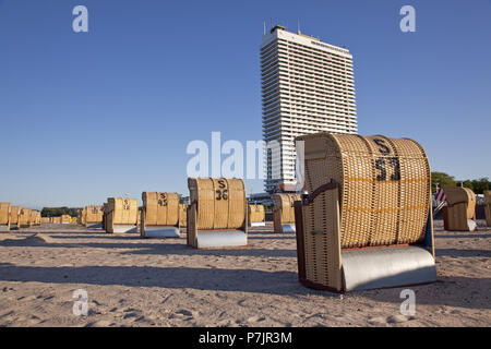 Hotel Maritim Am Strand der Ostsee wellness Travemünde in der Nähe von Lübeck, Schleswig-Holstein, Norddeutschland, Deutschland, Stockfoto