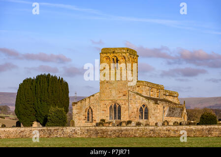 St Mary's Church Leake ist eine schöne Note 1 denkmalgeschützte Kirche im Schutz der North Yorkshire Moors. Stockfoto