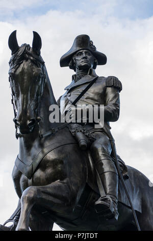 Washington Statue in Boston, USA Stockfoto