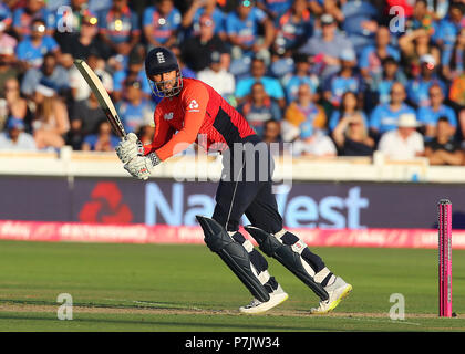 Englands Alex Hales in schlagende Aktion während der Vitalität ES Serie 20 Gleiches an der SSE SWALEC, Cardiff. Stockfoto