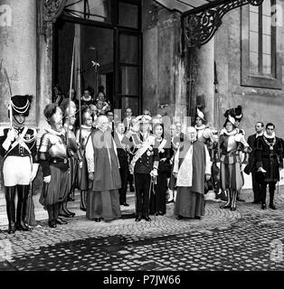 Vatikan die Royals von Thailand, Bhumibol Adulyadej und Sirikit Kitigakara, auf einem Besuch bei Papst Johannes XXIII. am 1. Oktober 1960 Stockfoto