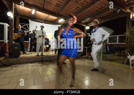 Tango Demonstration auf dem Dach des Lincoln Hotel, Havanna, Kuba Stockfoto