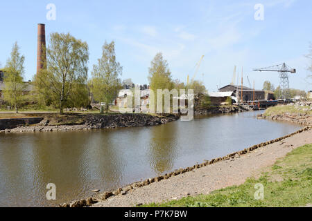 Blick auf Suomenlinna Trockendock auf der UNESCO Weltkulturerbe Festung Island, Finnland Stockfoto