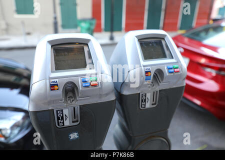 Street Parking Meter Stockfoto