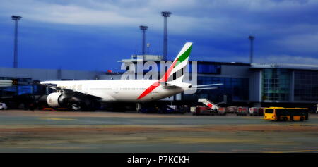 Manchester & die Kopenhagener Flughäfen Stockfoto