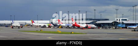 Manchester & die Kopenhagener Flughäfen Stockfoto
