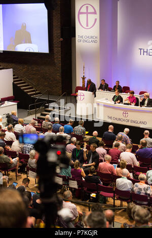 York, UK. 7. Juli 2018. Die Generalsynode 2018, Universität York. Credit: Daniel Easton/Alamy leben Nachrichten Stockfoto