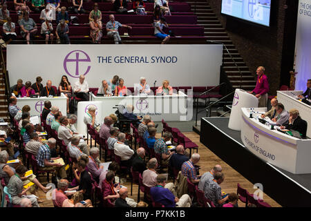 York, UK. 7. Juli 2018. Kirche von England: Generalsynode 2018, Universität York. Credit: Daniel Easton/Alamy leben Nachrichten Stockfoto