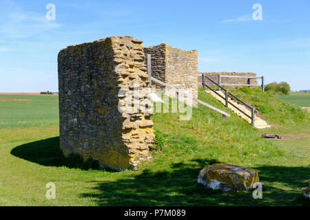 Ellingen Burg auf dem Limes, sablonetum Ellingen, Fränkisches Seenland, Naturpark Altmühltal, Mittelfranken, Franken, Bayern, Deutschland Stockfoto