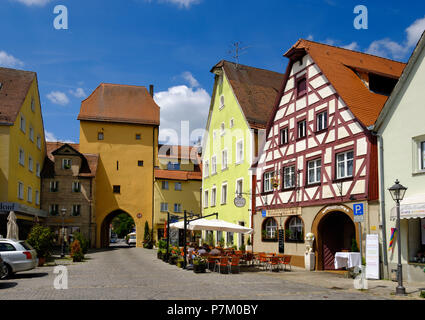 Nürnberger Tor und Oberer Markt, Hersbruck, Mittelfranken, Franken, Bayern, Deutschland Stockfoto