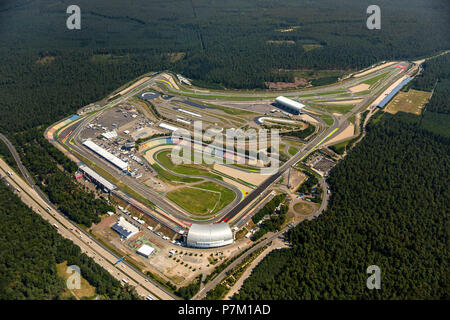 Hockenheimring Baden-Württemberg, ehemaliger Hockenheimring, ehemaliger Kurpfalzring, Rennstrecke, DTM-Rennstrecke, ehemalige Formel 1 Rennstrecke, Hockenheim, Baden-Württemberg, Deutschland Stockfoto