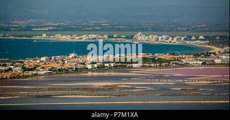 Petite Camargue, Aigues-Mortes, Bouches-du-Rhône Occitanie Region, Frankreich Stockfoto