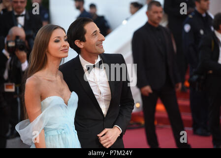 Mai 17, 2017 - Paris, Frankreich: Adrien Brody und Lara Lieto besucht die "Ismael's Ghosts 'Premiere während des 70. Filmfestival in Cannes. Adrien Brody et Lara Lieto lors du 70eme Festival de Cannes. *** Frankreich/KEINE VERKÄUFE IN DEN FRANZÖSISCHEN MEDIEN *** Stockfoto