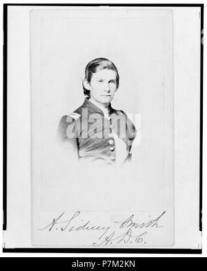 2 Leutnant Albert Sidney Smith (Schmidt), Union Officer, Kopf und Schultern im Porträt, Vorderseite Stockfoto