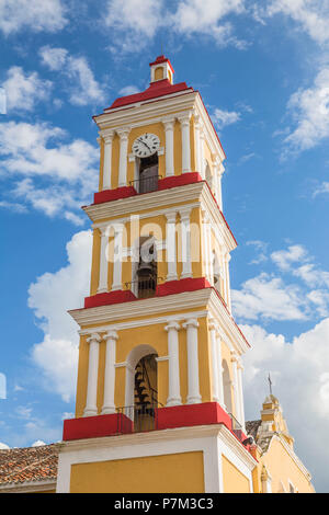 Kirche San Juan Batista, Plaza Marti, Remedios, Provinz Villa Clara, Kuba, Kuba, Großen Antillen, Karibik Stockfoto
