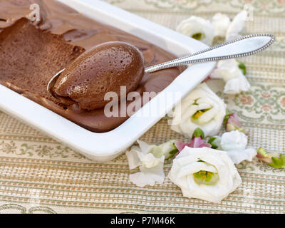 Mousse au Chocolat Stockfoto