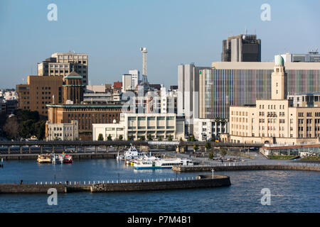 Blick auf die Stadt von Yokohama in Japan Stockfoto