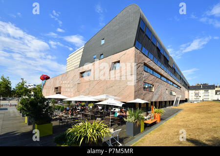 Frankreich, Ille et Vilaine, Rennes, Les Champs Libres Kulturzentrum vom Architekten Christian de Portzamparc entworfen und öffnete im Jahr 2006 bringt die Bibliothek von Rennes, Musee de Bretagne und Espace des Sciences Stockfoto