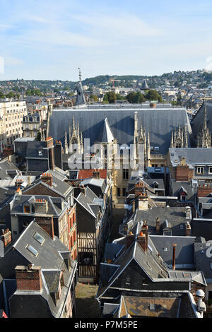 Frankreich, Seine-Maritime, Rouen, Gerichtsgebäude, ex - Normandie Parlament im spätgotischen Stil Stockfoto