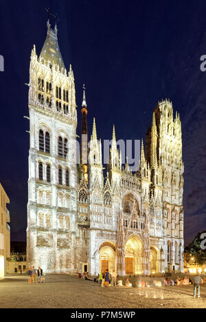 Frankreich, Seine Maritime, Rouen, die Kathedrale Notre Dame Stockfoto