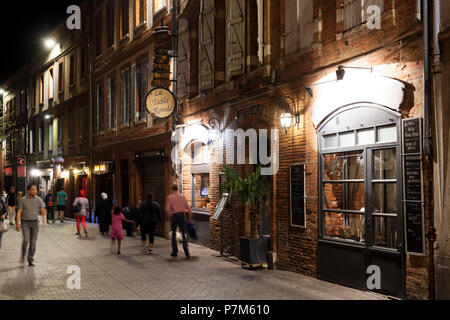 Frankreich, Haute Garonne, Toulouse, Rue Pargaminières Stockfoto