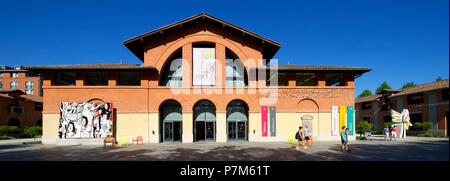 Frankreich, Haute Garonne, Toulouse, Les Abattoirs (Schlachthöfe), moderne und zeitgenössische Kunst Museum in Toulouse, diese ehemaligen Schlachthof Backstein im neunzehnten Jahrhundert von Urbain Vitry, instandgesetzt und das Museum für Moderne Kunst unterzubringen Stockfoto