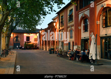 Frankreich, Haute Garonne, Toulouse, Ufer der Garonne, Place Saint Pierre Stockfoto