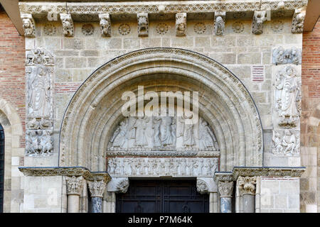 Frankreich, Haute Garonne, Toulouse, ein Anschlag auf El Camino de Santiago, Saint Sernin Basilika als Weltkulturerbe der UNESCO Stockfoto