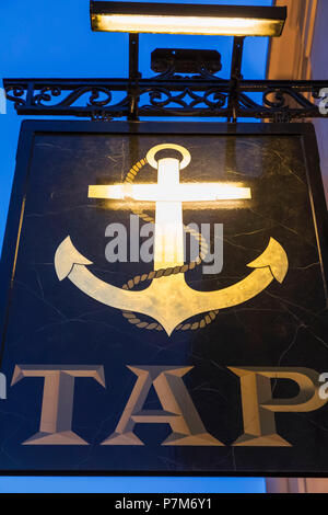 England, London, Southwark, Anker, tippen Sie auf "Pub, Pub Anmelden Stockfoto